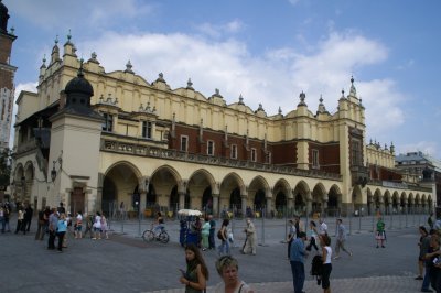 Die Tuchhallen in Krakau Die Tuchhallen in Krakau